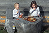 Breakfast in the village of Rudno (Photo: Dragan Bosnić)